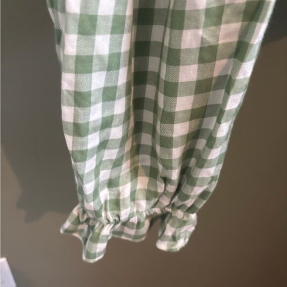 Guess / Green Gingham / Long Sleeve Blouse - Picture 5 of 9